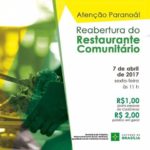 Reabertura do Restaurante Comunitário do Paranoá