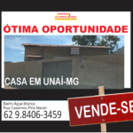 ÓTIMA OPORTUNIDADE – Vende-se casa em Unaí – MG