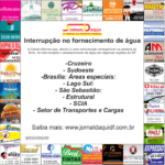 Interrupção no fornecimento de água