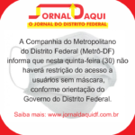 Amanhã, (30/04) não haverá restrição do acesso sem máscara no metrô