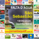 AVISO DE FALTA D’ÁGUA: São Sebastião – 18/06