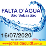 Interrupção no fornecimento de água – 16/07/2020 – São Sebastião