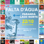 Interrupção no fornecimento de água – Paranoá e Lago Norte- 22/10/2020 – 8h às 22h