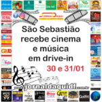 São Sebastião recebe cinema e música em drive- in neste fim de semana
