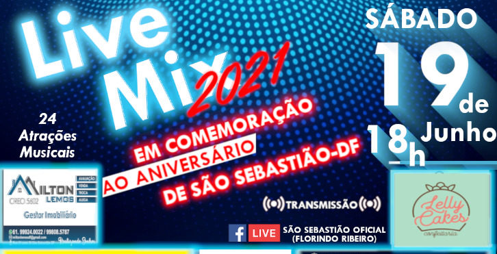 Live Mix 2021 em comemoração ao aniversário da cidade de São Sebastião