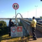 Nova sinalização permite ciclistas trafegarem pela Ponte JK pedalando