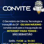 Convite 14/8: Internet para todos em São Sebastião