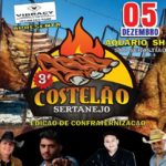 Confirmado! Dia 05 de dezembro 3º Costelão Sertanejo, edição de confraternização