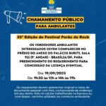 FESTIVAL PORÃO DO ROCK – EDITAL DE CHAMAMENTO PÚBLICO Nº 36/2023