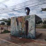 Equipe de manutenção realiza limpeza e vistoria em pontos de ônibus do Jardins Mangueiral