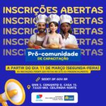 Pró-Comunidade: Instituto do Carinho e Secretaria de Desenvolvimento Econômico, Trabalho e Renda abrem inscrições para capacitações gratuitas de panificação e confeitaria