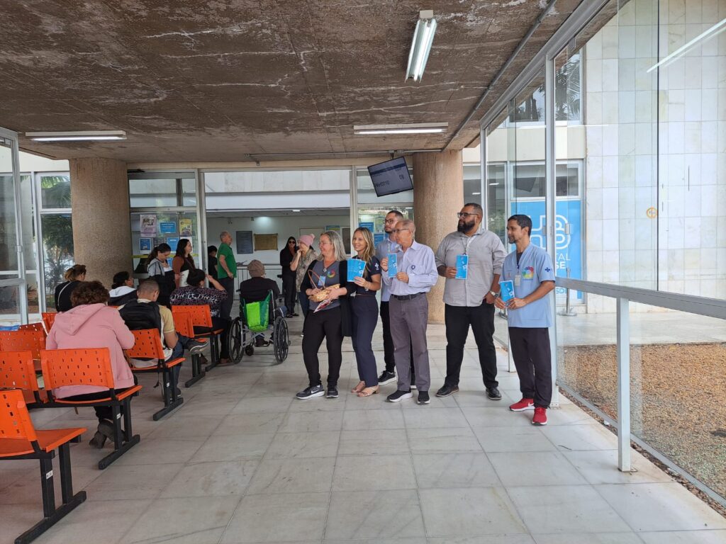 No Dia Nacional da Saúde, Hospital de Base promove campanha sobre higienização das mãos No Dia Nacional da Saúde, Hospital de Base promove campanha sobre higienização das mãos