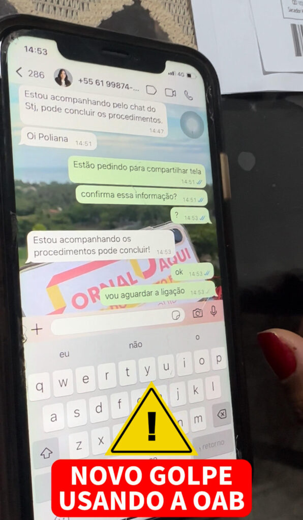 Golpistas usam dados de processos antigos para enganar vítimas no DF: novo golpe tenta acessar gerenciadores financeiros Golpistas usam dados de processos antigos para enganar vítimas no DF: novo golpe tenta acessar gerenciadores financeiros