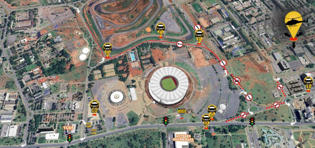 Evento altera o trânsito no Eixo Monumental nesta terça-feira (11)