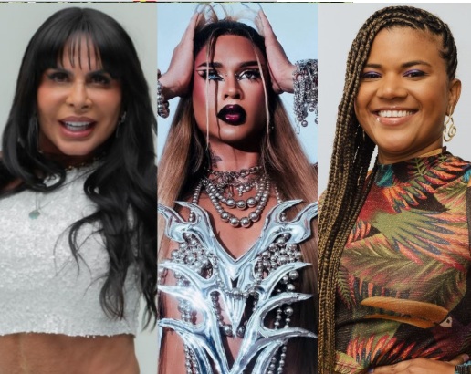 Gretchen, Lia Clark e Ane Êoketu