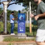 Caesb instala pontos de hidratação em parques de Brasília