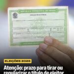 Prazo final para regularizar título de eleitor termina nesta quarta-feira (6)