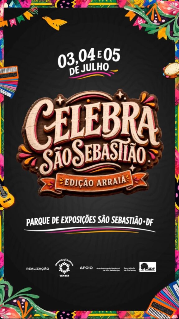 Celebra São Sebastião promete três dias de festa, cultura e tradição para comemorar os 33 anos da cidade