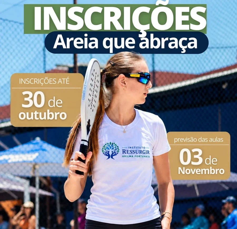 projeto Areia Que Abraça, do Instituto Ressurgir